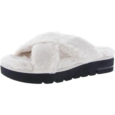 Stuart Weitzman Roza Womens Wedges Slip-on Slide Sandals In White