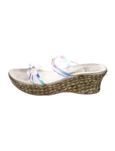 Pre-owned Stuart Weitzman Rubber Espadrilles In White