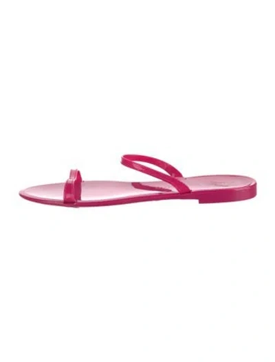 Pre-owned Stuart Weitzman Rubber Sandals In Pink