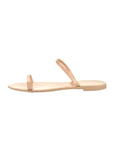 Pre-owned Stuart Weitzman Rubber Slides In Neutral