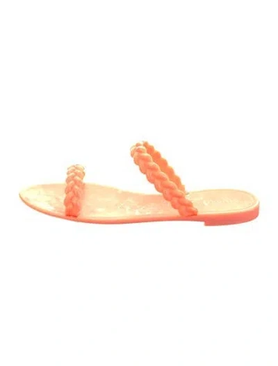 Pre-owned Stuart Weitzman Rubber Slides In Neutral