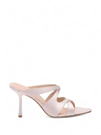 Stuart Weitzman Rubie Strappy Satin Sandals In Pink