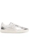 Stuart Weitzman Runaround Leather Low-top Sneakers