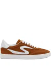 Stuart Weitzman , Sw Runaround Sneaker, Sneakers, Hazel/white, Suede/calf