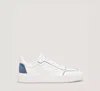 Stuart Weitzman Ryan Low-top Sneaker The Sw Outlet In White & Atlantic Blue