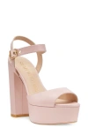 Stuart Weitzman Ryder 95 Platform Sandal In Ballet
