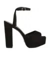 Stuart Weitzman Woman Sandals Black Size 8.5 Soft Leather In Black