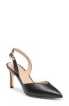 Stuart Weitzman Ryder Slingback Leather Pump In Black