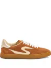 Stuart Weitzman S-shaped Motif Sneakers In Brown