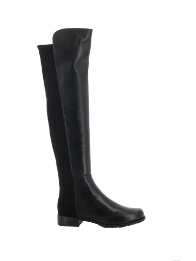 Stuart Weitzman S3999 Black Leather 5050 Boots