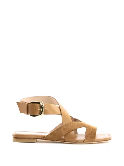 Stuart Weitzman Sai Buckled Sandals In Blue