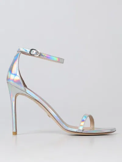 Stuart Weitzman Heeled Sandals  Woman Color Silver