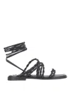 Stuart Weitzman Calypso Sandals In Black