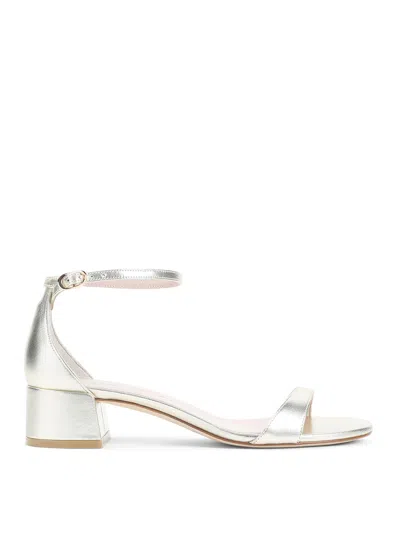 Stuart Weitzman Nudist Block Heel Sandal In Multi