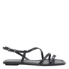 Stuart Weitzman Square Toe Flat Sandals