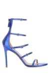 Stuart Weitzman Satin Strappy Sandals With Stiletto Heel