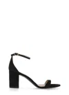 Stuart Weitzman Nudistcurve 75 Block Heel Sandal In Black
