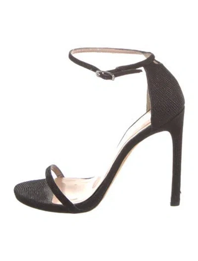 Pre-owned Stuart Weitzman Sandals In Black