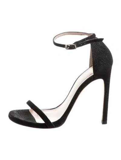 Pre-owned Stuart Weitzman Sandals In Black