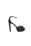 Stuart Weitzman Women's Discoplatform Suede Ankle Loop Sandals In Black