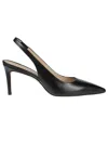 Stuart Weitzman Linsi Pointed Toe Slingback Pump In Black