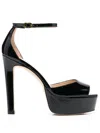 Stuart Weitzman Disco Platform Sandal In Black