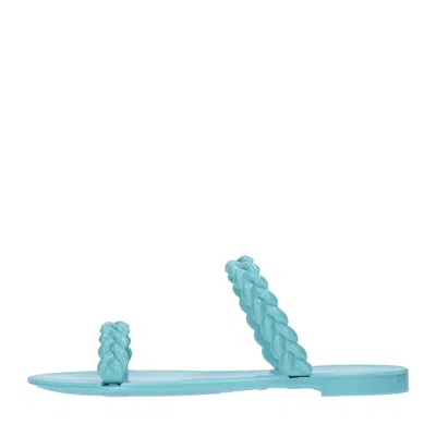 Stuart Weitzman Sandals Light Blue In Azzurro Blu E Verdi
