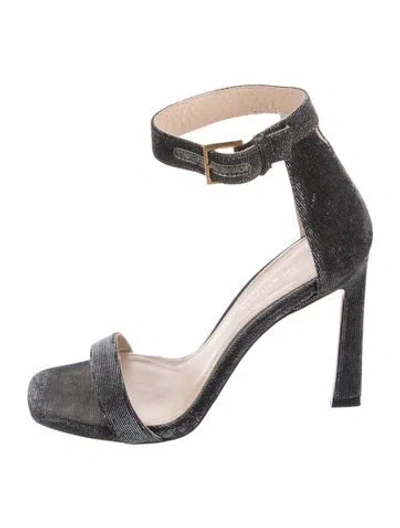 Pre-owned Stuart Weitzman Sandals In Gray
