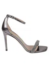 Stuart Weitzman Stu Nudistcurve Open Toe Sandals In Grey