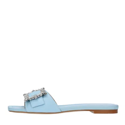 Stuart Weitzman Sandals Light Blue In Azzurro Blu E Verdi