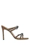 Stuart Weitzman Sw Bow 100 Slide High Heel Sandals In Multicolor