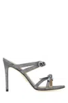 Stuart Weitzman Multicolor Fabric Sw Bow Mules In Multicoloured