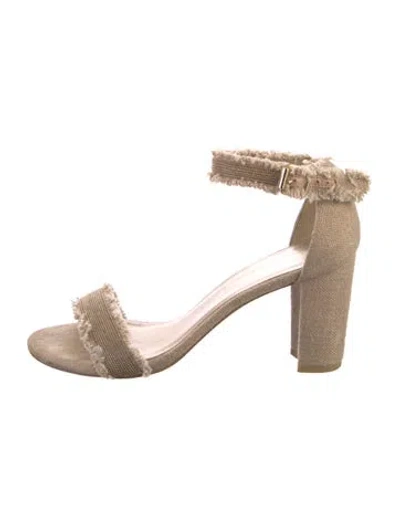 Pre-owned Stuart Weitzman Sandals In Neutral