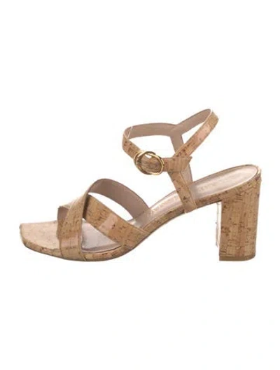 Pre-owned Stuart Weitzman Sandals In Neutral
