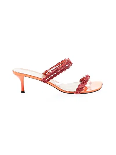 Pre-owned Stuart Weitzman Sandals In Orange