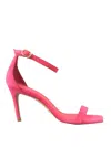 Stuart Weitzman Pink Leather Sandal In Pink