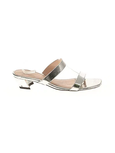 Pre-owned Stuart Weitzman Sandals In Silver