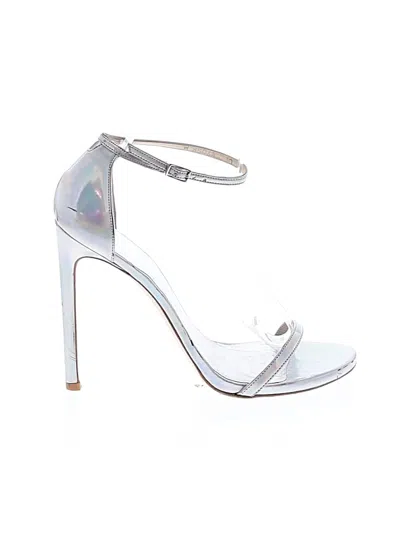 Pre-owned Stuart Weitzman Sandals In Silver