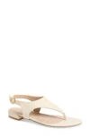 Stuart Weitzman Santorini Flat Sandal In Ivory.