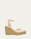 Stuart Weitzman Sasha Lace Wedge Espadrilles