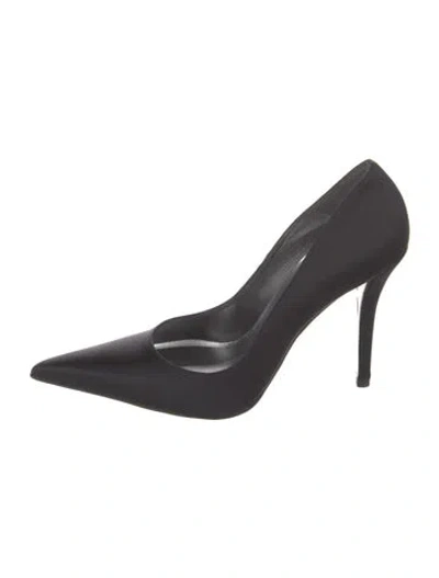 Pre-owned Stuart Weitzman Satin Pumps In Black
