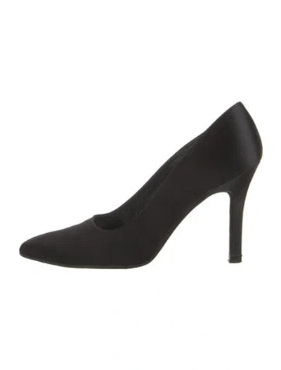 Pre-owned Stuart Weitzman Satin Pumps In Black