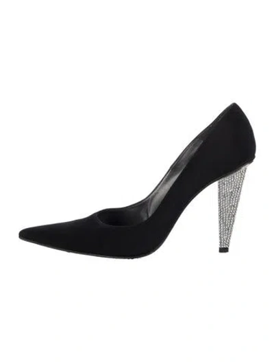 Pre-owned Stuart Weitzman Satin Pumps In Black