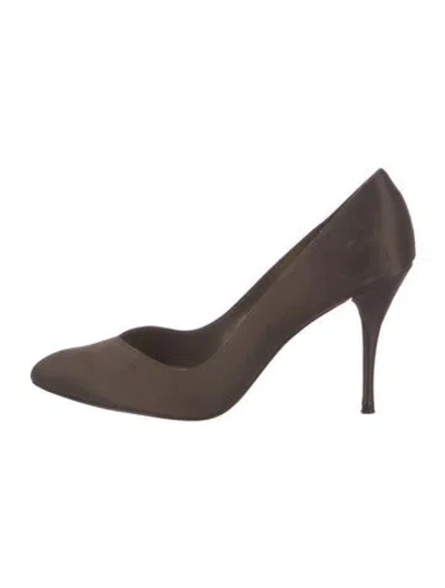 Pre-owned Stuart Weitzman Satin Pumps In Brown