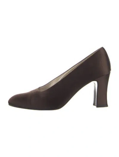 Pre-owned Stuart Weitzman Satin Pumps In Brown