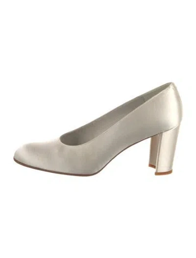 Pre-owned Stuart Weitzman Satin Pumps In Neutral