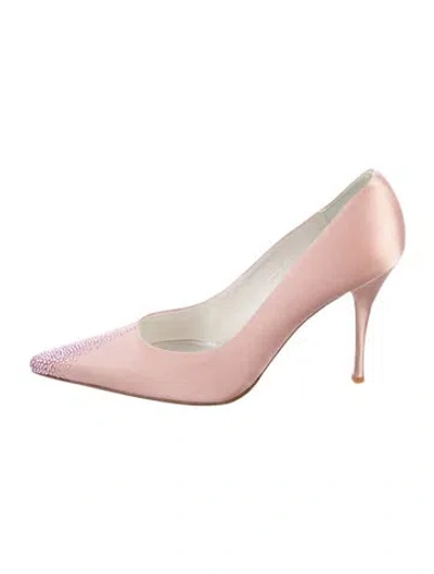 Pre-owned Stuart Weitzman Satin Pumps In Pink