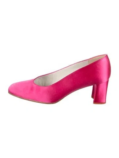 Pre-owned Stuart Weitzman Satin Pumps In Pink