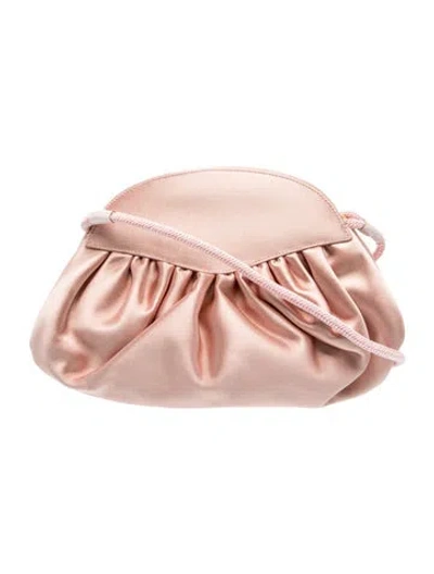 Pre-owned Stuart Weitzman Satin Shoulder Bag In Pink