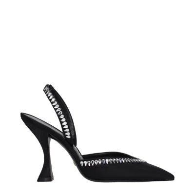 Stuart Weitzman Satin Women's Sandal In Black